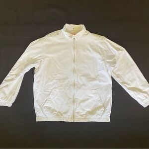 Vintage 1970s 1980s White Cotton Jacket